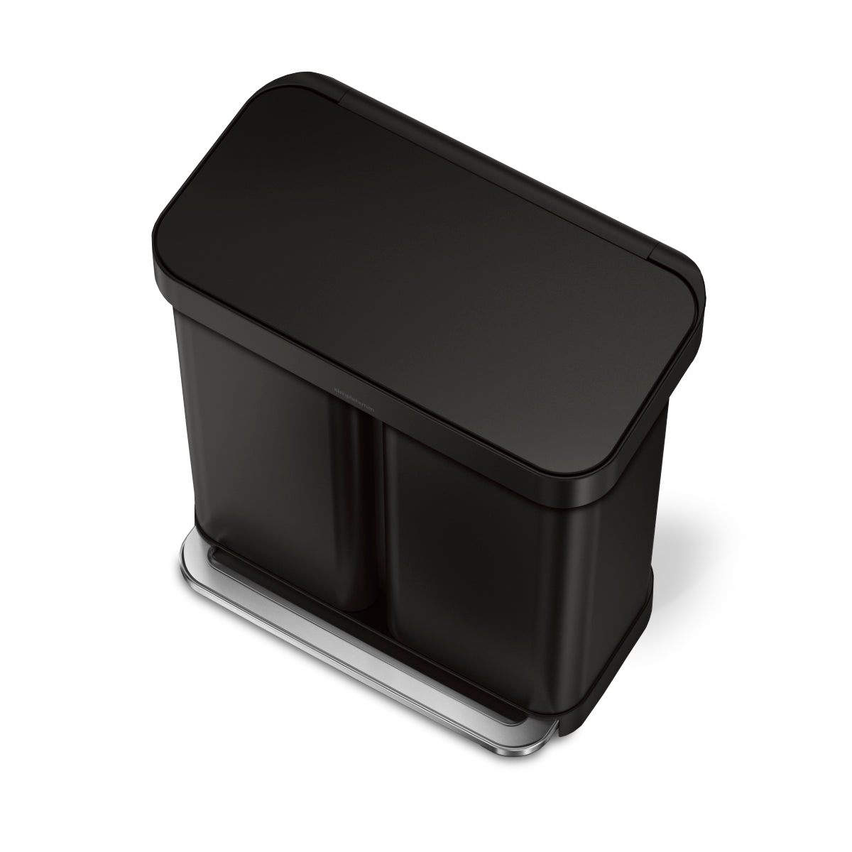 58L Dual Compartment Rectangular Step Can with Liner Pocket - Image 9