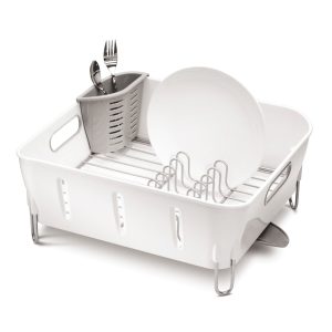 White Plastic Compact Dishrack