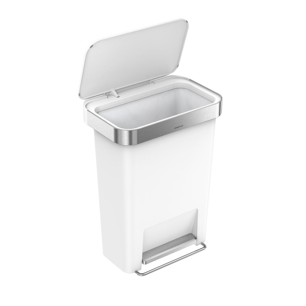 45L Plastic Rectangular Step Can with Liner Pocket (CB) - Image 8