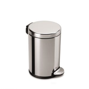 4.5L mini round steel step trash can**