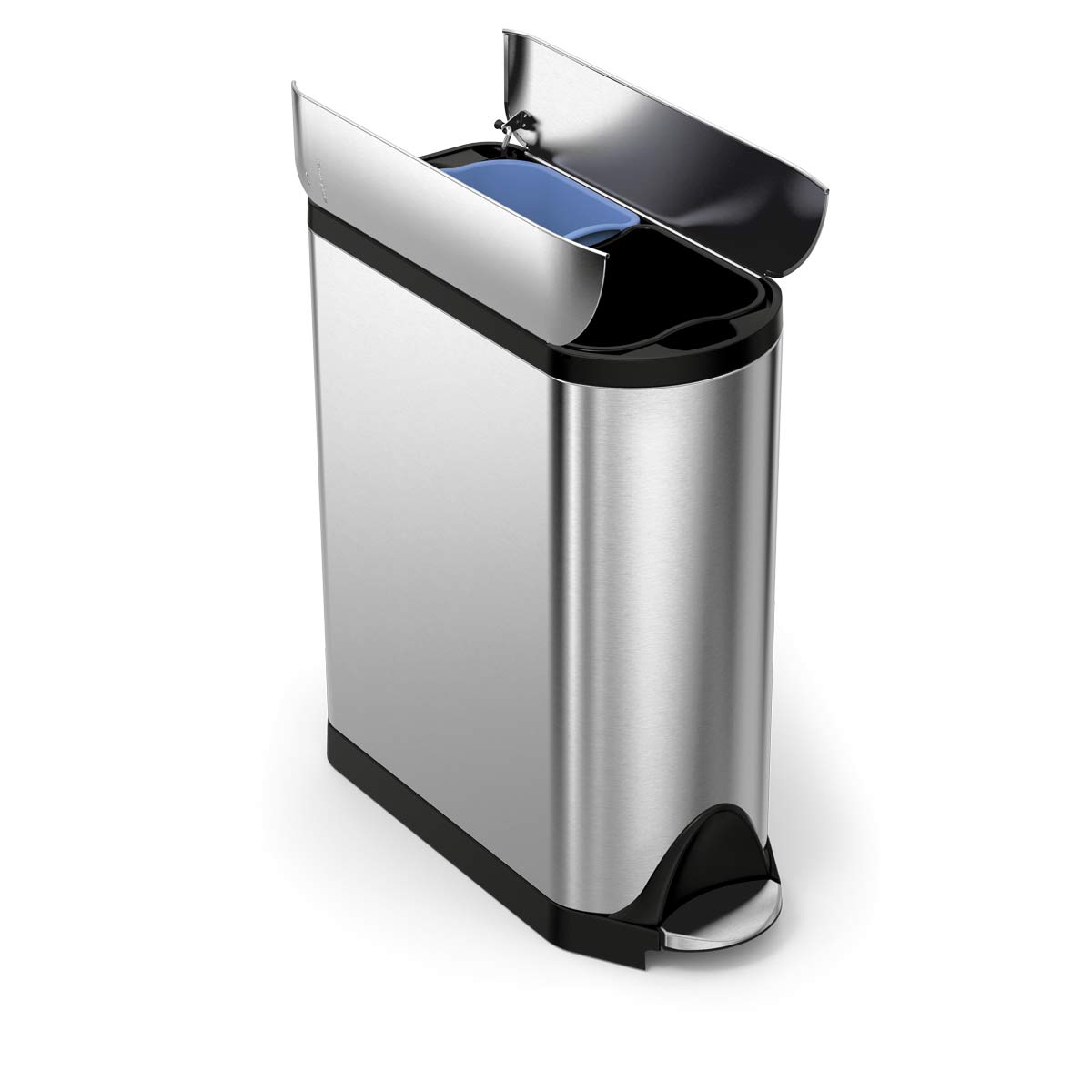 40L Dual Compartment Butterfly Step Can - Image 5