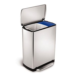 46L Steel Wide-Step Rectangular Recycler