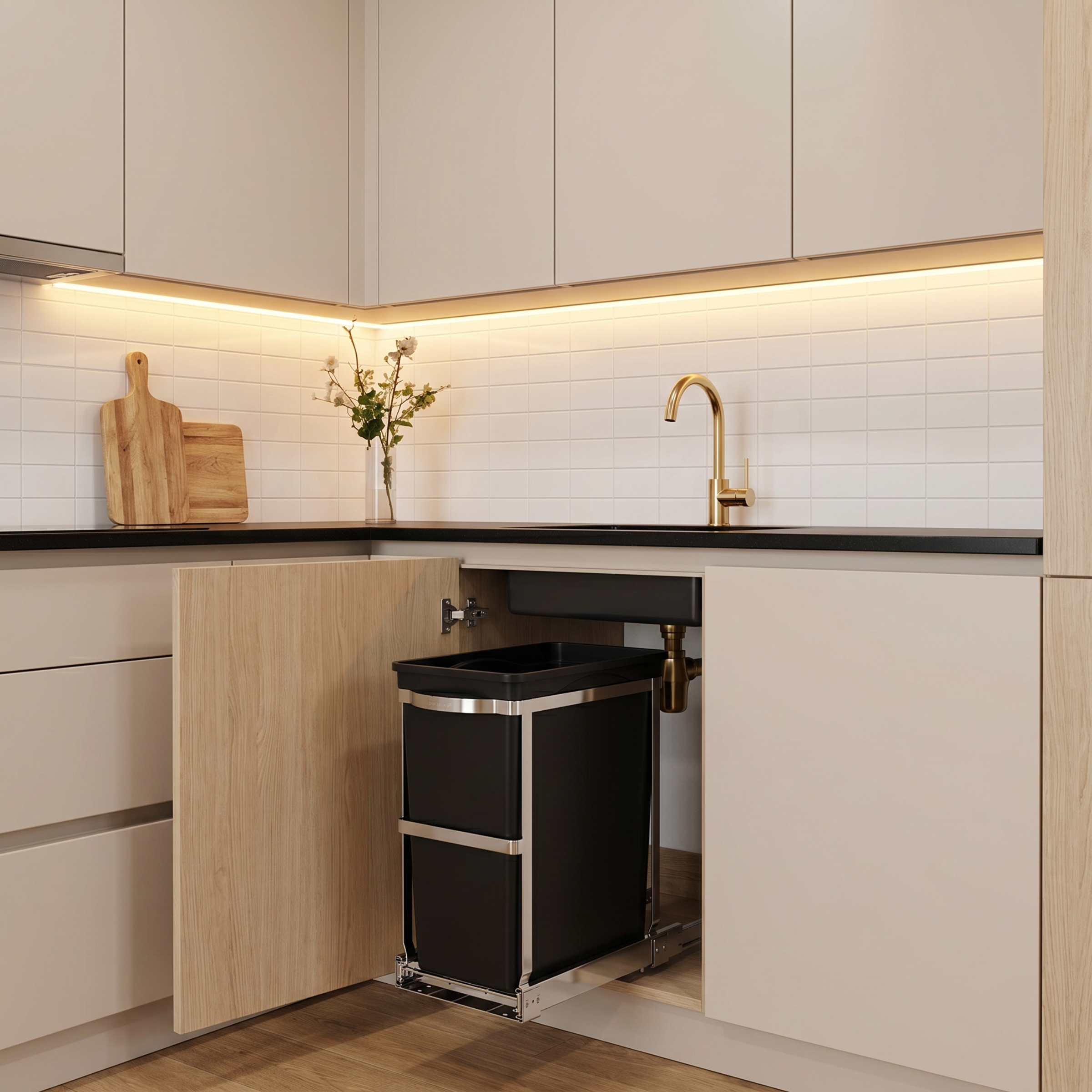 30L Under Counter Pull-Out Can - Image 2