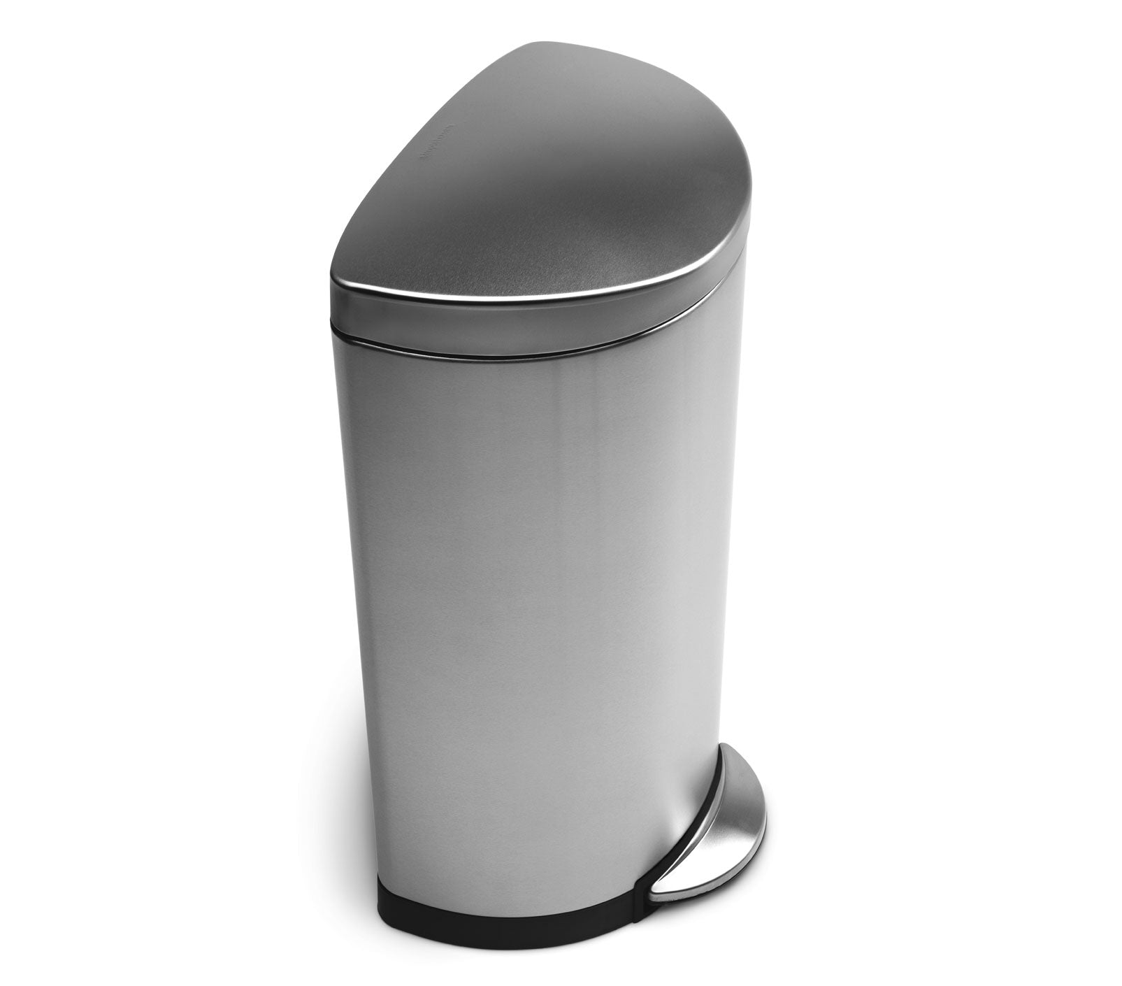 30L semi-round steel step trash can - Image 4