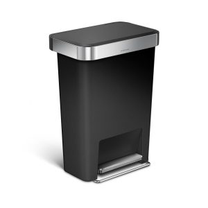 45L Plastic Rectangular Step Can with Liner Pocket (CB)