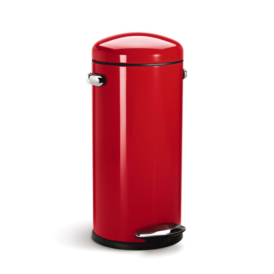 30L round retro step trash can - Image 6