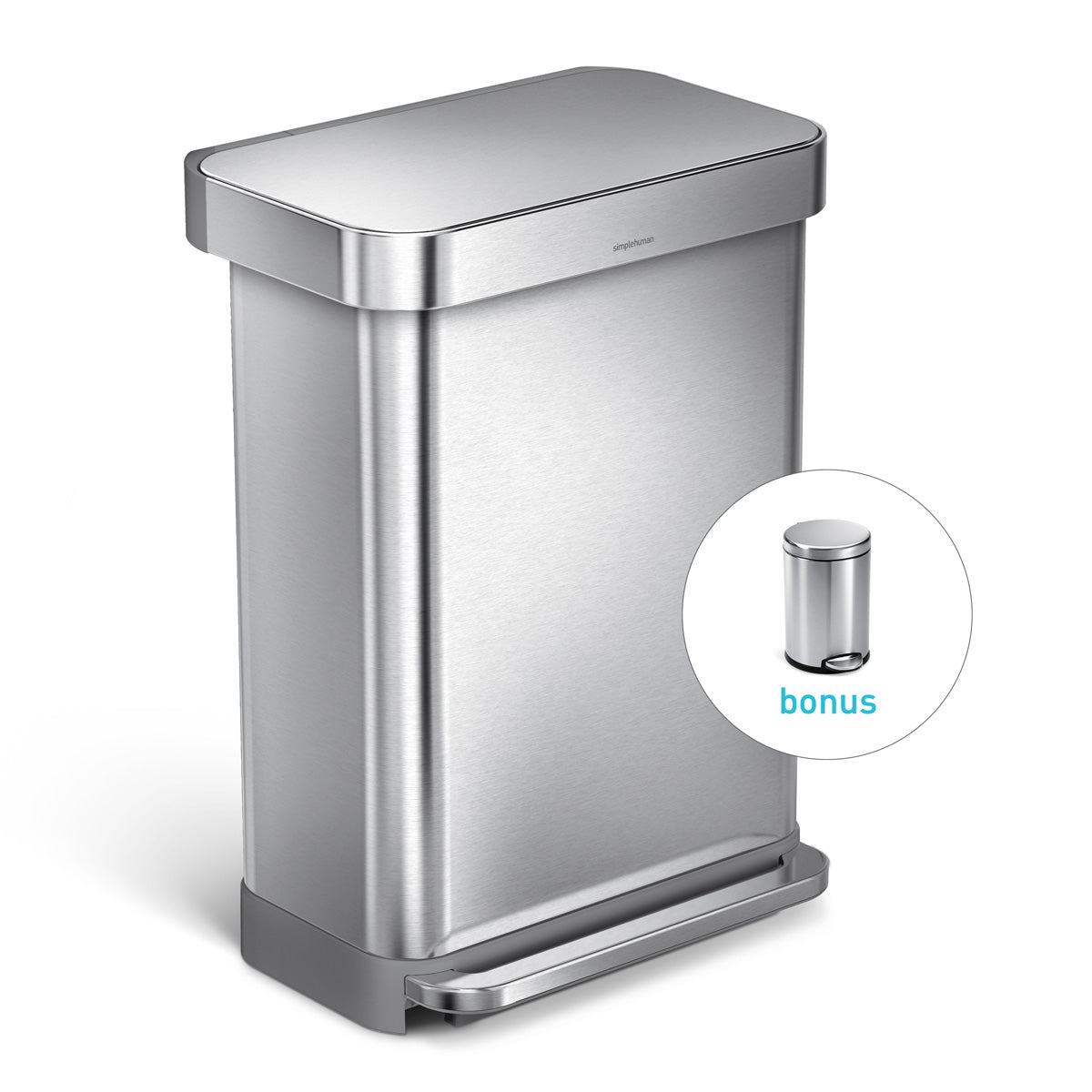 55L Rectangular Step Can with Liner Pocket + Bonus 4.5L Step Can - Image 26