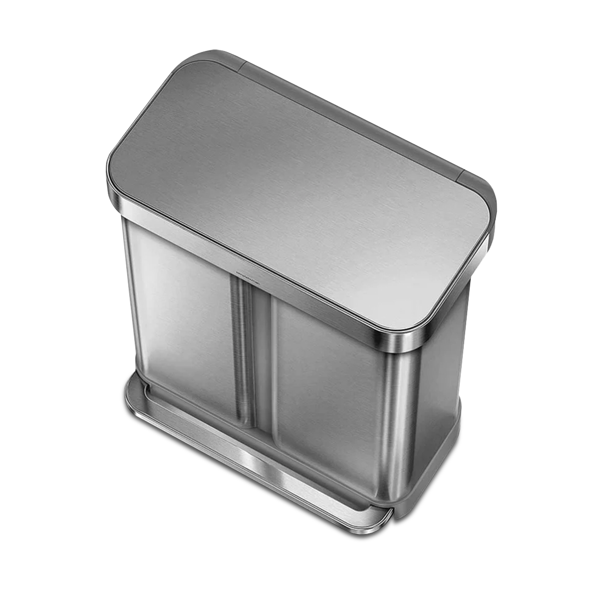 gen1 58L dual compartment rectangular sensor can with voice and motion control - Image 4