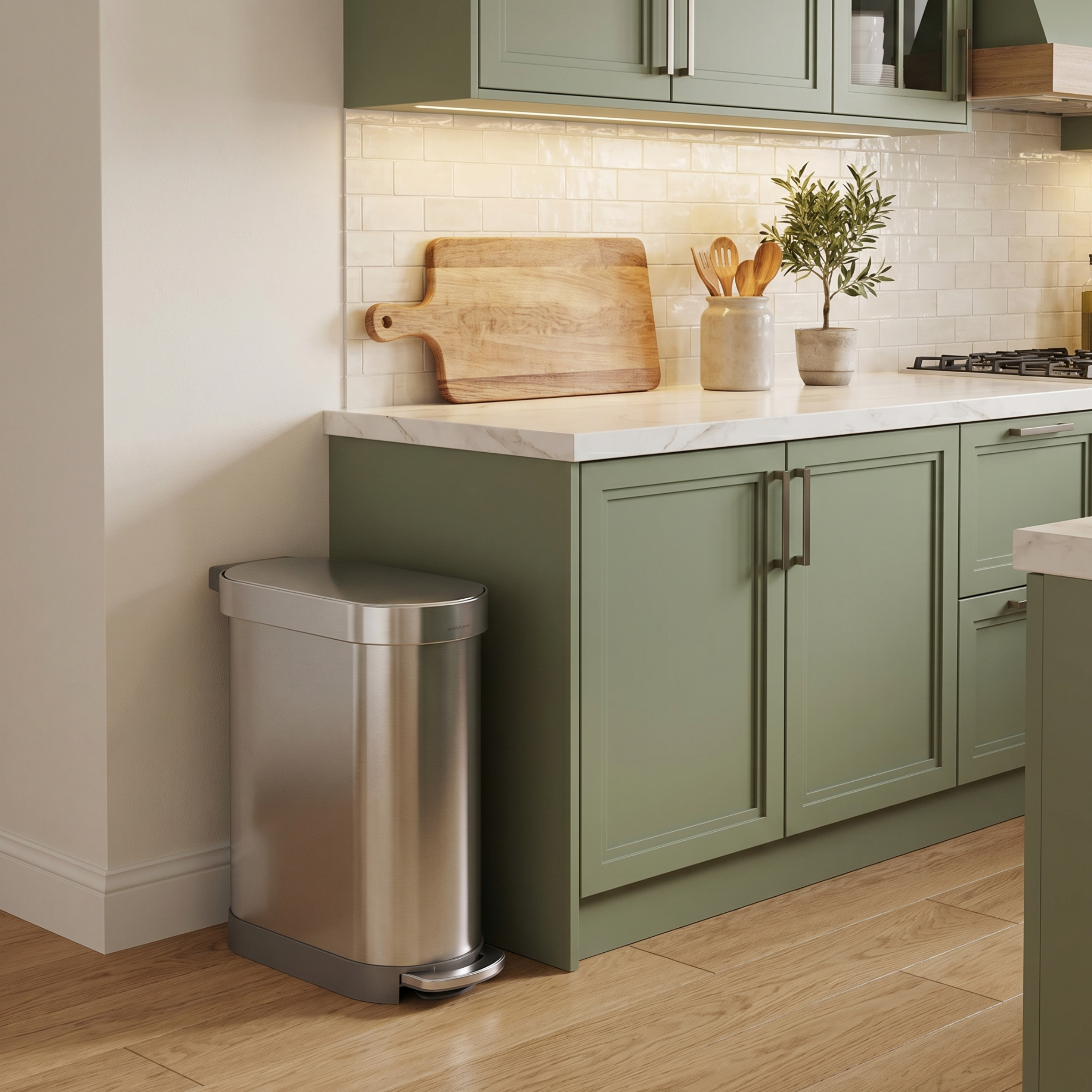 45L Slim Step Can with Liner Rim - Image 2