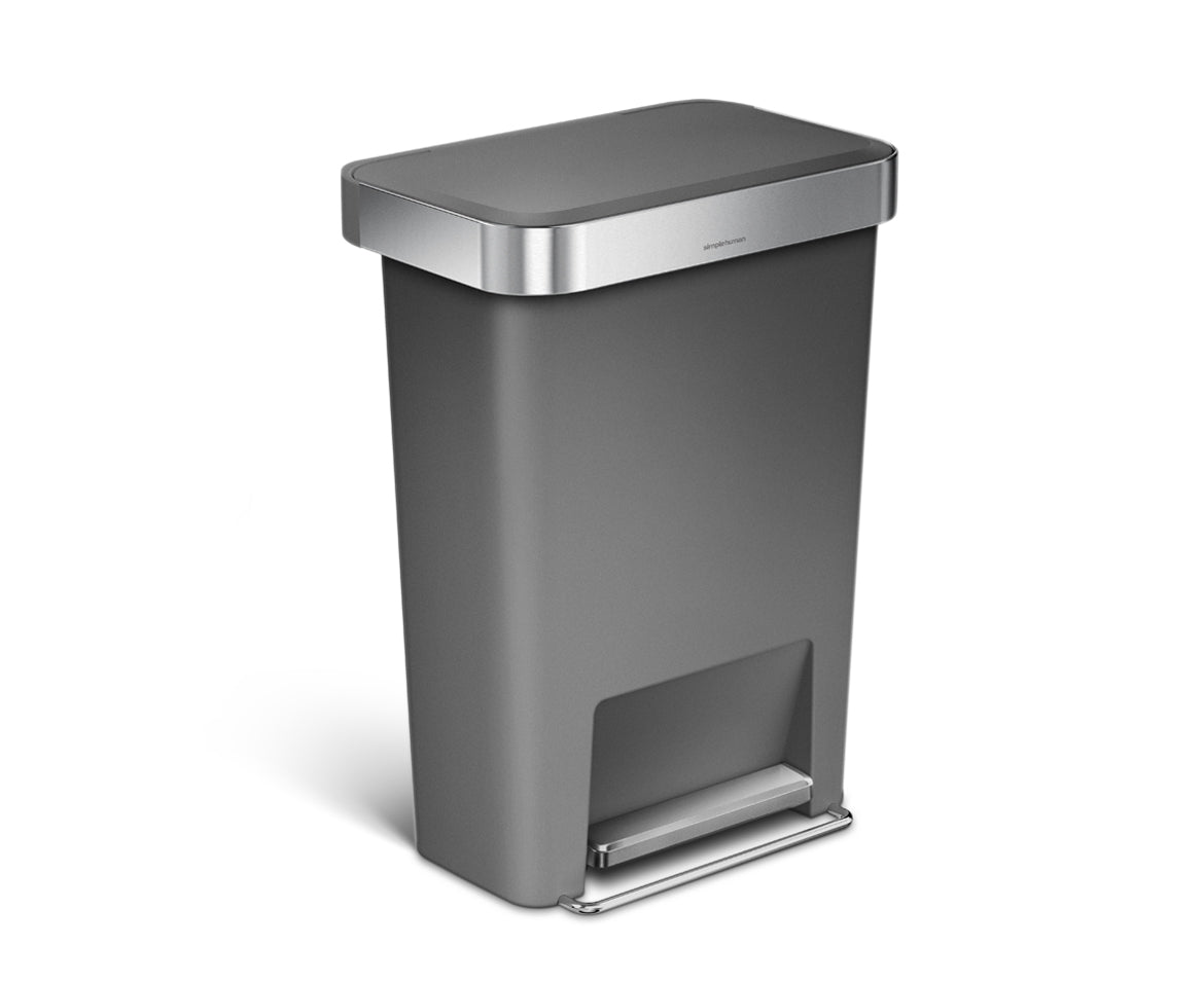 studio 45 litre. rectangular plastic step can with liner pocket - Image 3